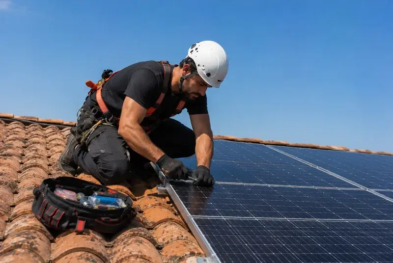 Maintenance et monitoring de panneaux solaires à Bayon-sur-Gironde